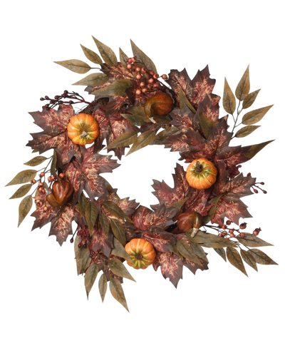National Tree Company Autumn Ivy Wreath, 24" In Brown