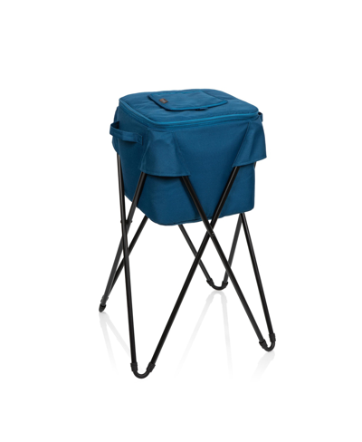 Picnic Time Camping Party Cooler With Stand In Blue