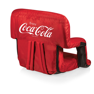 Picnic Time Oniva By  Coca-cola Ventura Seat Portable Recliner Chair In Red