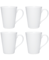Noritake Swirl Mugs, Set Of 4 In White