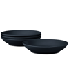 Noritake Swirl Pasta Bowls, Set Of 4 In Black