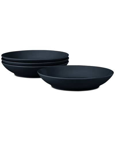 Noritake Swirl Pasta Bowls, Set Of 4 In Black