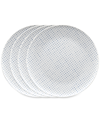 Noritake Hammock Dots Coupe Dinner Plates, Set Of 4 In Blue