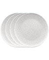 Noritake Hammock Dots Coupe Dinner Plates, Set Of 4 In Beige