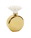 Vivience Iris Rose Bottle Diffuser With Flower In Gold-tone
