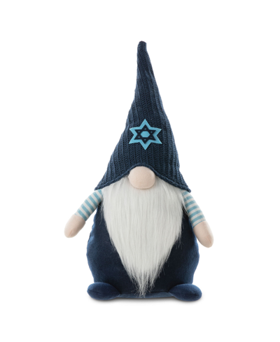 Glitzhome 25.5" Fabric Hanukkah Gnome Standing Decor In Multi