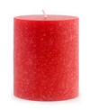 Root Candles Timberline Pillar Candle, 4" X 4" In Red