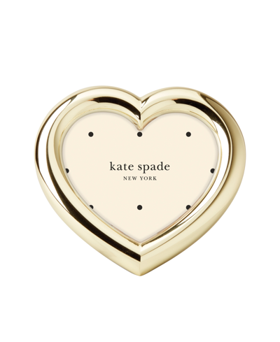 Kate Spade Charmed Life Heart Frame In Gold-tone