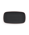Nambe Taos Soft Rectangular Platter Agate In Black