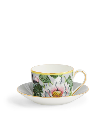 Wedgwood Waterlily Teacup And Saucer Set, 2 Piece In Multi