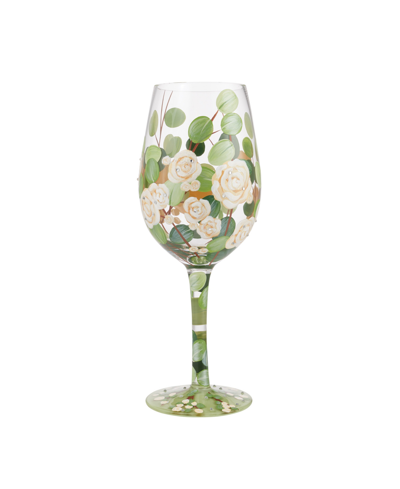 Enesco Lolita Bouquet In Bloom Wine Glass, 15 oz In Multi