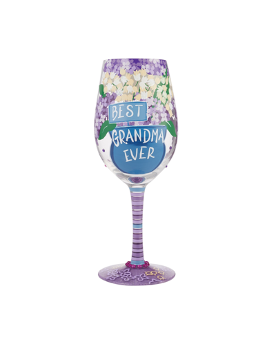 Enesco Lolita Best Grandma Ever Wine Glass, 15 oz In Multi