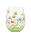 Enesco Lolita Stemless Field Of Dreams Glass, 20 oz In Multi