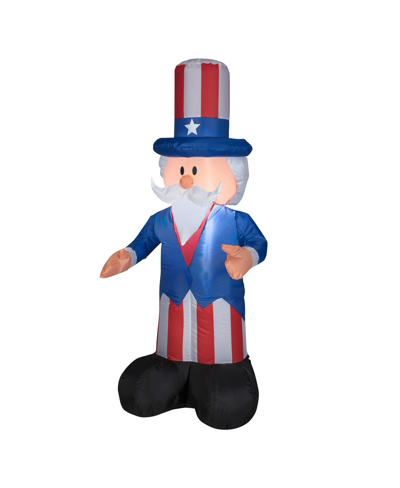National Tree Company Inflatable Uncle Sam In Blue