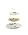 Wedgwood Wonderlust Waterlily 3-tier Cake Stand In Multi