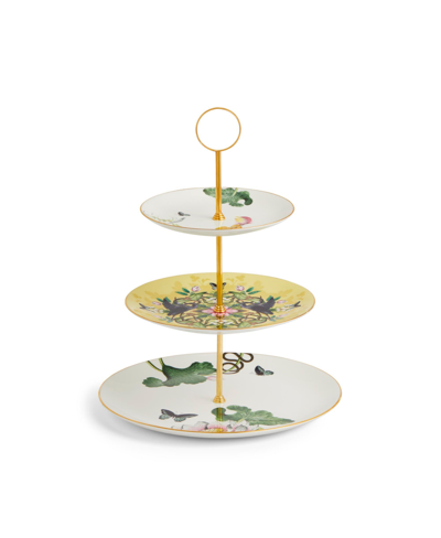 WEDGWOOD WATERLILY CAKE STAND, 3 TIER