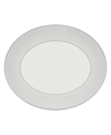 WEDGWOOD GIO PLATINUM OVAL SERVING PLATTER, 13"