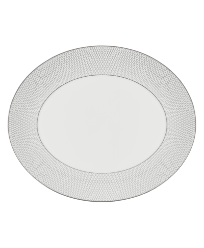 Wedgwood Gio Platinum Oval Serving Platter, 13" In Multi