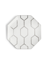 Wedgwood Gio Platinum Accent Plate Octagonal 9.1" In Multi
