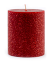 Root Candles Timberline Pillar Candle, 4" X 4" In Garnet