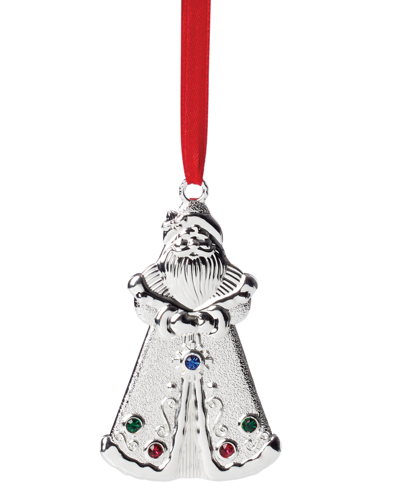 Lenox Jeweled Santa Ornament In Multi And Aluminum