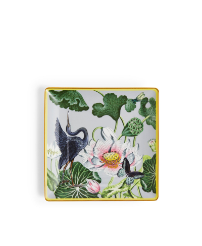 Wedgwood Waterlily Square Tray In Multi
