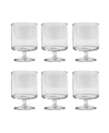 Tarhong Stacking Wine Premium Acrylic Goblet Glasses, Set Of 6 In Clear