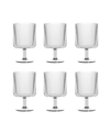 TARHONG MESA STACKING GOBLET PREMIUM ACRYLIC GOBLET GLASSES, SET OF 6