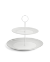 Wedgwood Gio Platinum Two-tier Cake Stand In Multi