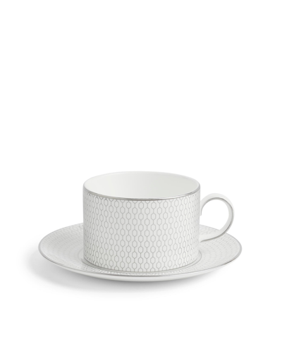 Wedgwood Gio Platinum Teacup And Saucer Set, 2 Piece In Multi