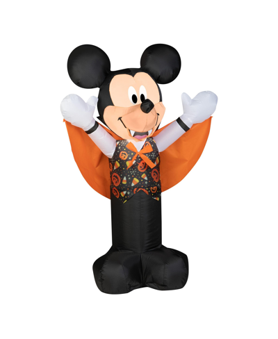 National Tree Company 42" Inflatable Mickey Mouse Halloween Vampire In Black