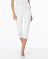 Nydj Chloe Slit Capri Jeans In Optic White
