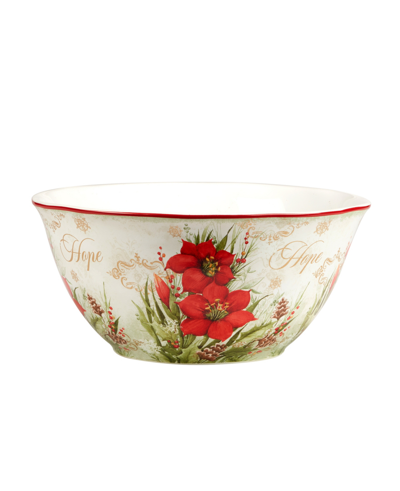 Certified International Winter's Medley Deep Bowl In Multi