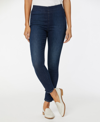 Nydj High Waist Side Slit Pull-on Ankle Skinny Jeans In Clean Vista