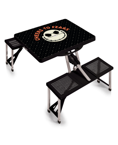 Oniva Nightmare Before Christmas Jack Picnic Table Portable Folding Table With Seats In Black