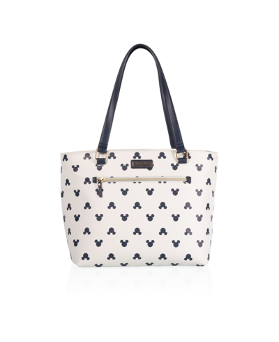 Oniva Mickey Mouse Uptown Cooler Bag In White With Navy Blue Accents