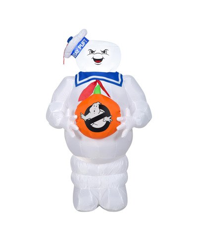 National Tree Company 42" Inflatable Halloween Stay-puft Marshmallow Man In White
