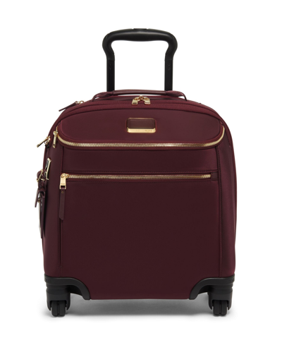 Tumi Voyageur Oxford Compact Carry On Wheeled Suitcase In Beetroot