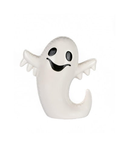 National Tree Company 9" Halloween Happy Ghost Tabletop Decor In White