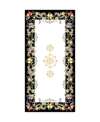 Laural Home Tuscan Fruit Sketch Tablecloth, 70" X 144" In Black