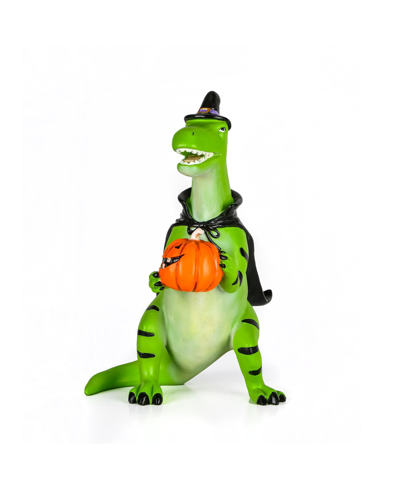 National Tree Company 10" Halloween Dinosaur Tabletop Decor In Green