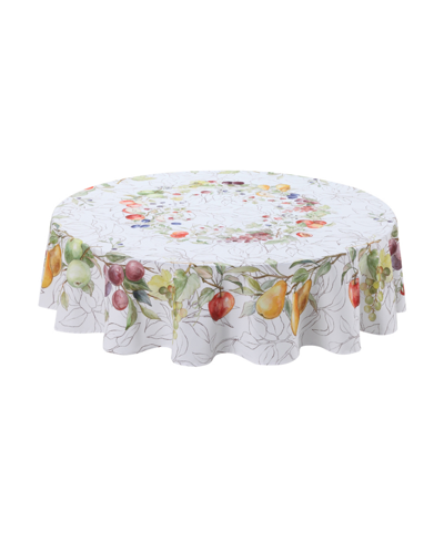Laural Home In The Orchard 70" Round Tablecloth In Taupe