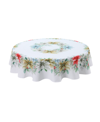 LAURAL HOME GLAD TIDINGS 70" ROUND TABLECLOTH