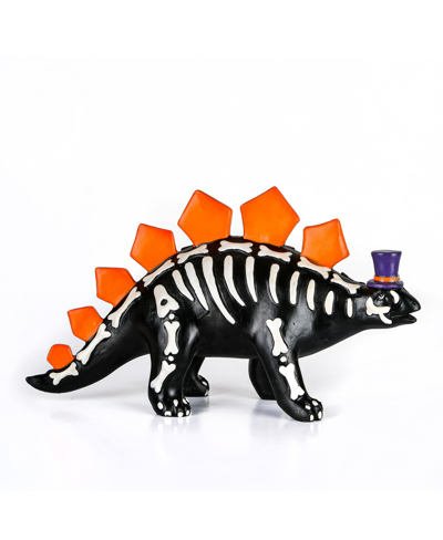 National Tree Company 12" Halloween Dinosaur Tabletop Decor In Black