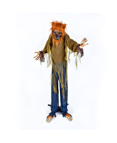 National Tree Company 63" Animated Halloween Sound Activated Werewolf In Brown