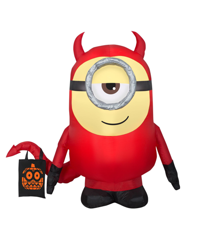 National Tree Company 42" Inflatable Halloween Minion Dave In Red