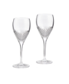 Vera Wang Wedgwood Diamond Mosaic Goblet, Set Of 2 In Clear