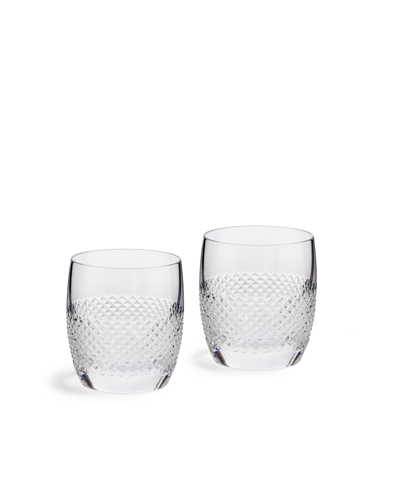 Vera Wang Wedgwood Diamond Mosaic Tumbler, Set Of 2 In Clear