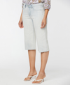Nydj Wide Leg Pedal Pusher Capri In Equinox
