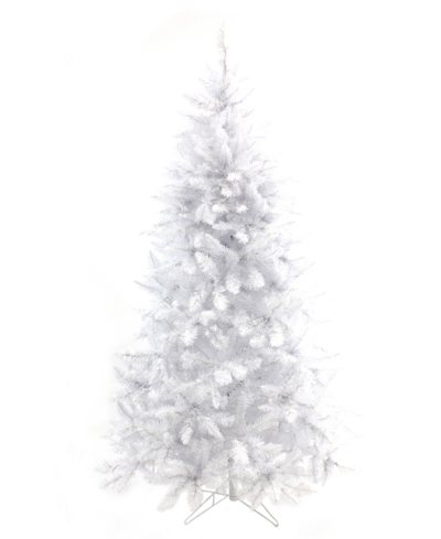 Perfect Holiday White Spruce Tree With Metal Stand, 7.5"